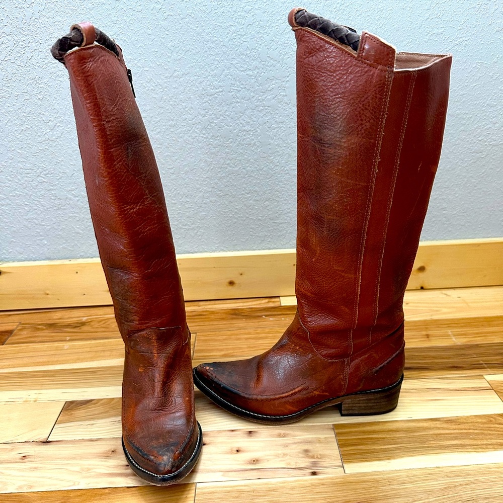 Free people leather riding boots